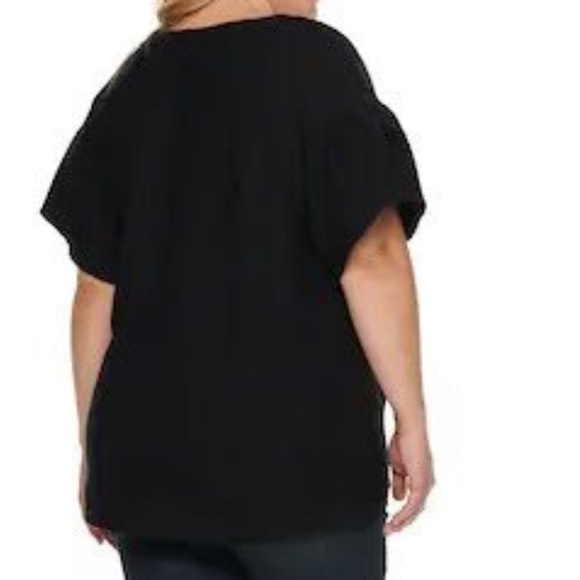 Evri plus size shirt bell sleeve top - Picture 2 of 5
